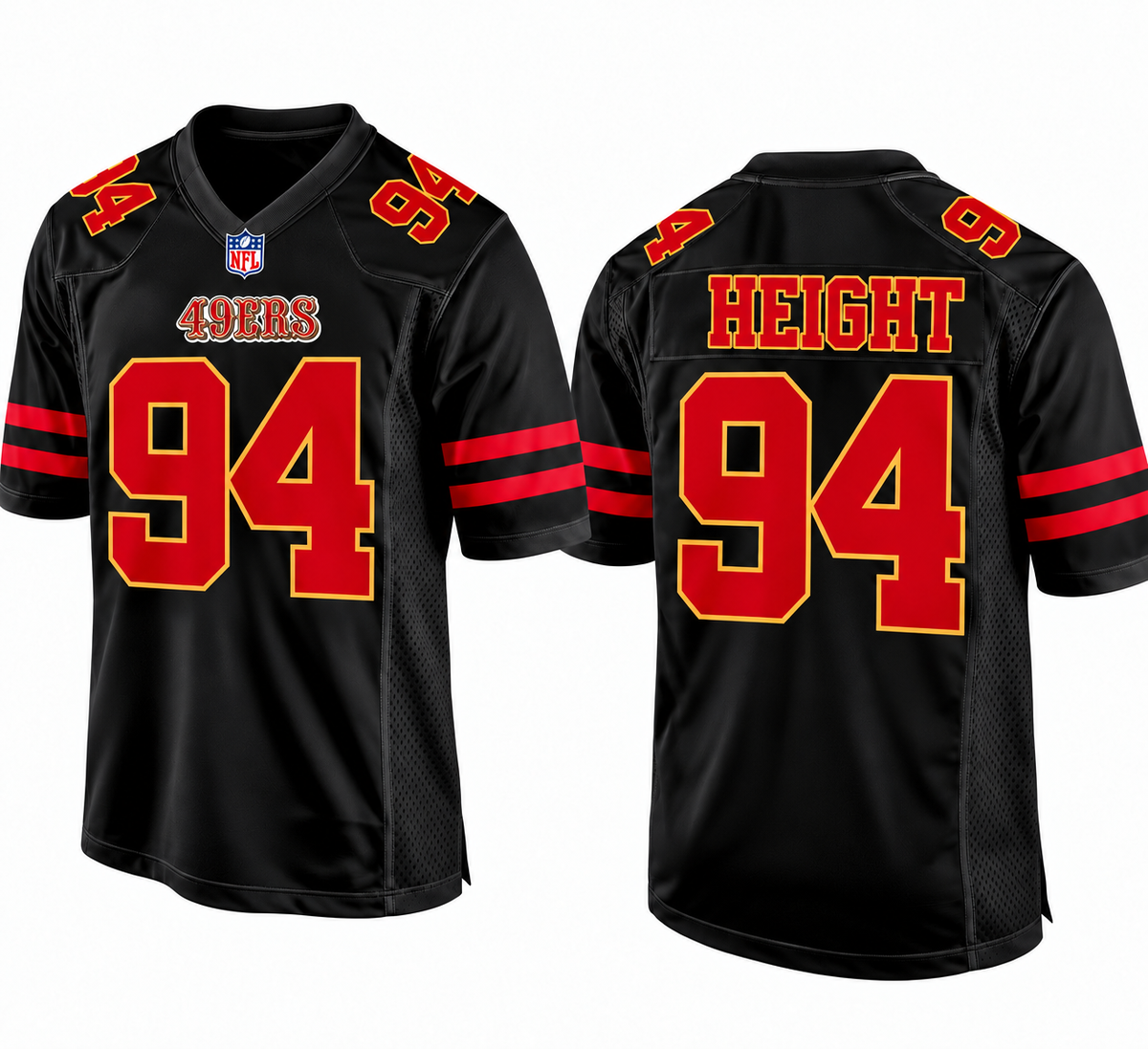 San Francisco 49ers Inspired Custom #94 Jersey