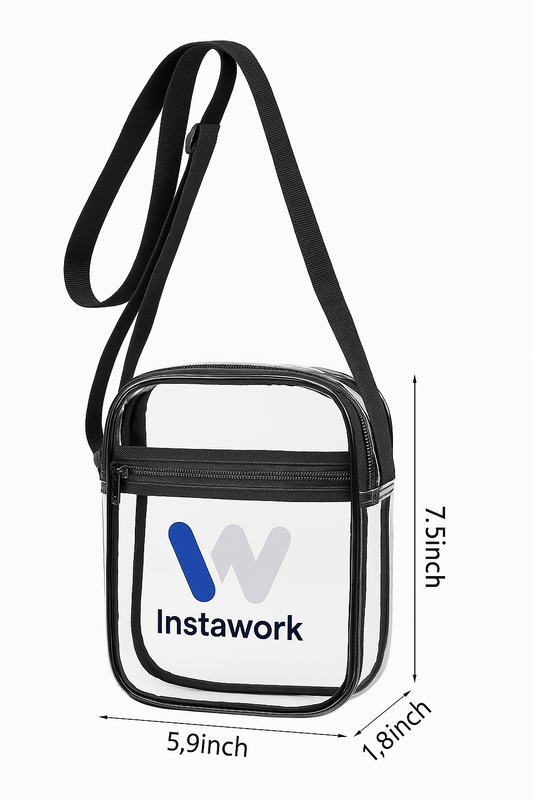 Instawork clear Crossbody bag